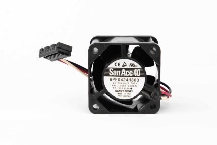 Ventilador SanAce modelo 9PF0424H303 para equipos FANUC. Color Negro.