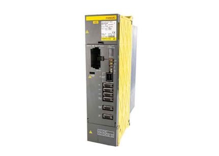 Servo Amplificador FANUC A06B-6079-H106. Potencia de 9.1kW y salida de 52.2A. Unidad reacondicionada, probada y lista para envío inmediato.