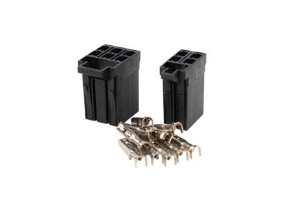 Conector modelo A06B-6130-K200 marca FANUC. Kit de 2 conectores con 10 pines ponchables.
